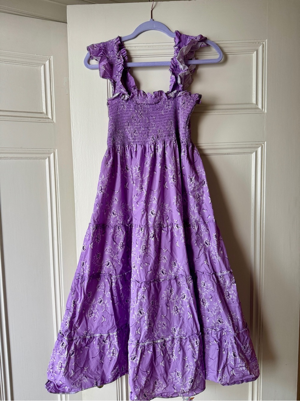 Hill House Lavender Floral Ellie Nap Dress Bridgerton Size Medium